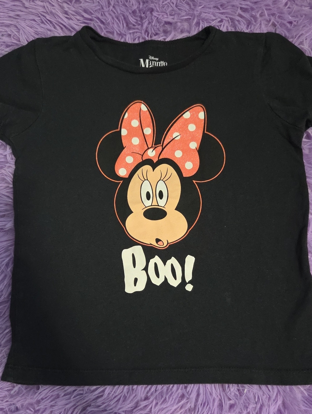 Disney Black Halloween Tee with Minnie Mouse
